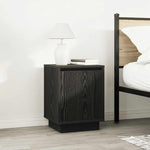 ZNTS Bedside Cabinets with LED Lights 2 pcs Black 38x34x50 cm 861268