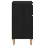 Bedside Cabinet Black Oak 40 x 35 x 70 cm Engineered Wood 863429