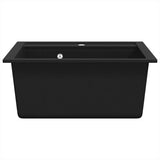 Granite Kitchen Sink Single Basin Black 142948