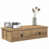 Wall Shelf with Drawers Artisian Oak 60x28x15 cm Engineered Wood 859949