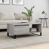 Coffee Table Grey Sonoma 90x50x36.5 cm Engineered Wood 830578