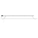 Manual Retractable Awning with LED Anthracite&White 500x300 cm 3215788