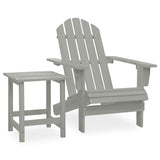 Garden Chair Grey Solid fir wood Large Ergonomic Garden Chair 315920
