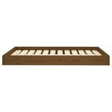 Dog Bed Honey Brown 101.5x74x9 cm Solid Wood Pine 820869