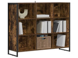 Book Cabinet Smoke Oak 99.5 x 30 x 108.5 cm Engineered Wood 886524