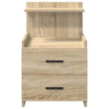 Bedside Cabinets 2 pcs with 2 Drawers Sonoma Oak 40x36.5x62 cm 858637