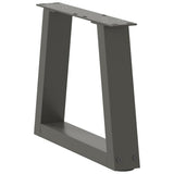 Coffee Table Legs V-Shape 2 pcs Anthracite 40x cm Steel 4012526
