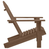 Garden Chair Brown Hardwood Medium Durable Vintage 45703