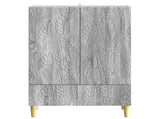 Sideboard Grey Sonoma 66 x 34.5 x 95 cm Engineered Wood 895131