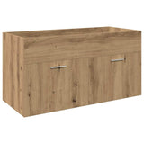 3 Piece Bathroom Furniture Set Artisan Oak Engineered Wood 3328912