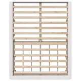 Bed Frame White 150 x 200 cm Solid Pine Wood 3385713
