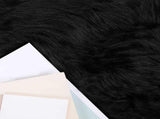 Faux Sheepskin Rug TAFALLA Black 160 cm Polyester 42021582