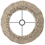 ZNTS Lamp Shade Brown Ø45x28 cm Wicker 364394