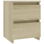 ZNTS Bedside Cabinets 2 pcs Sonoma Oak 30x30x40 cm Engineered Wood 800520