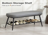 Leather Shoe Storage Bench 89508448