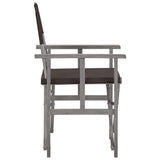 Director Chair Set of 2 Grey wash and black 45950