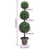 Artificial Boxwood Plant with Pot Ball Shaped Green 118 cm 336511
