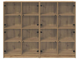 Highboard 2 pcs Artisan Oak 68 x 37 x 142 cm Engineered Wood 3402645