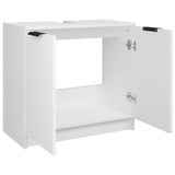 Bathroom Cabinet White 64.5x33.5x59 cm Engineered Wood 811304