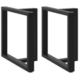 Dining Table Legs T-Shaped 2 pcs Black 80x35x cm Steel 4013060