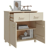 Sideboard HAMAR Honey Brown 79x40x80 cm Solid Wood Pine 340436