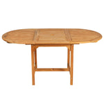 7 Piece Outdoor Dining Set Solid Teak Wood 44685