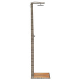 Outdoor Shower Grey 50x55x224 cm Poly Rattan and Acacia Wood 368207