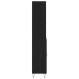 Highboard 2 pcs Black Oak Engineered Wood 3403173
