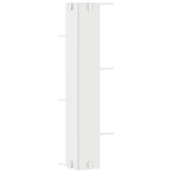 Wall Corner Shelf White 36.5x36.5x140 cm Engineered Wood 852627