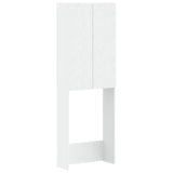 Toilet Cabinet DELFT White 66 x 25.5 x 190 cm Engineered Wood 897135