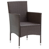 Garden Dining Set Brown, Cream White 3095893