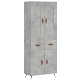 Highboard Concrete Grey 69,5x34x180 cm Engineered Wood 3199853