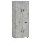 Highboard Concrete Grey 69.5x34x180 cm Engineered Wood 3199853