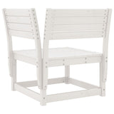 ZNTS 4 Piece Garden Lounge Set White Solid Wood Pine 3216906