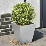 ZNTS Garden Planters 30x30x30 cm 2 pcs Galvanised Steel 851049