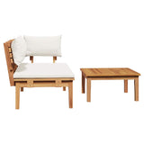 Garden Bench 2 pcs Brown Solid Teak wood 42006397