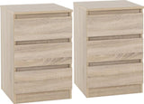 ZNTS Malvern 3 Drawer Bedside 100-103-071