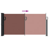 Retractable Side Awning Brown 100x300 cm 4004269