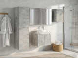 Bathroom Cabinet Set 5 pcs Concrete Grey Engineered Wood 3407306