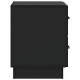 Bedside Cabinet 2 pcs Black 43 x 34.5 x 44.5 cm Engineered Wood 895218