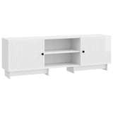 TV Cabinet High Gloss White 150 x 31 x 50 cm Engineered Wood 893999