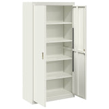 Storage Cabinet White 90 x 40 x 180 cm Steel 3406171