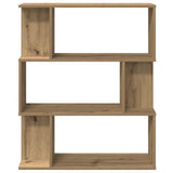 Book Cabinet Artisan Oak 80x24x96 cm Engineered Wood 855773