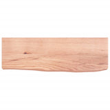 Wall Shelf Light Brown 60x20x6 cm Treated Solid Wood Oak 363643