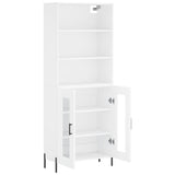 Highboard White 69.5x34x180 cm Engineered Wood 3189325
