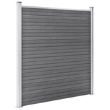 Garden Fence WPC 353x186 cm Grey 3053225