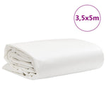 ZNTS Tarpaulin White 3.5x5 m 650 g/m² 156193