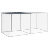 Chicken Cage with Roof Anthracite 203x98x90 cm Galvanised Steel 3189039