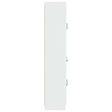 Cabinet Set 2 pcs High Gloss White Engineered Wood 3416992