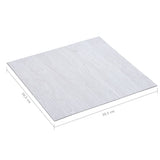 Self-adhesive Flooring Planks 5.11 m PVC White 146239